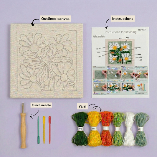 Stitch frame punch needle kit